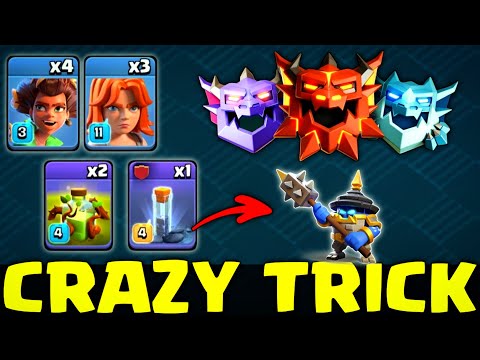 TH18 Legend League attack | Rc walk with Root Rider with Overgrowth Spell attack Strategy | COC