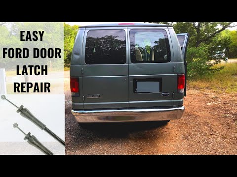 FORD E150 REAR DOOR LATCH CABLE REPAIR E150 E250 E350 Van Door WONT OPEN