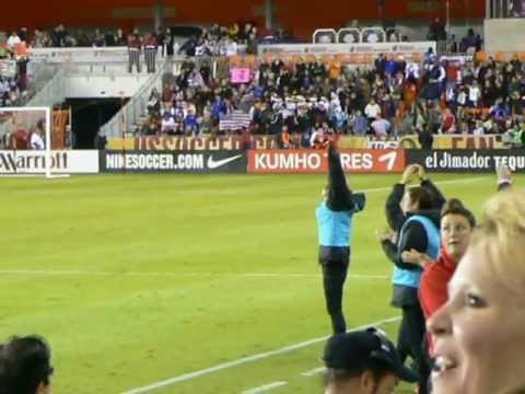 Tobin Celebrates after a goal