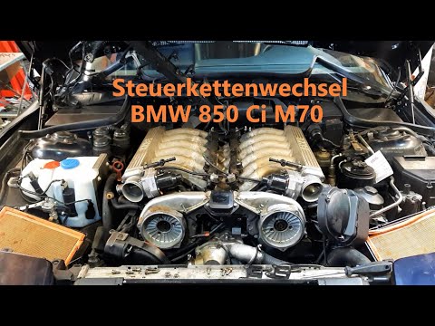 BMW M70 / M73 V12 Steuerkette Wechsel Kontrolle Verschraubung Zylinderkopf und Ölwanne DIY Anleitung