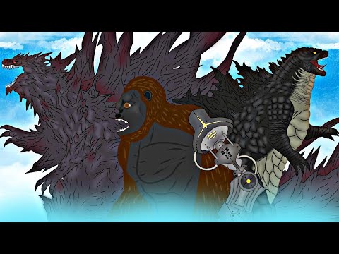 KONG VS GODZILLA VS THORNY GODZILLA | EPIC BATTLE