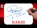 Rakib Name Signature Style | R Signature Style | Signature Style of My Name Rakib