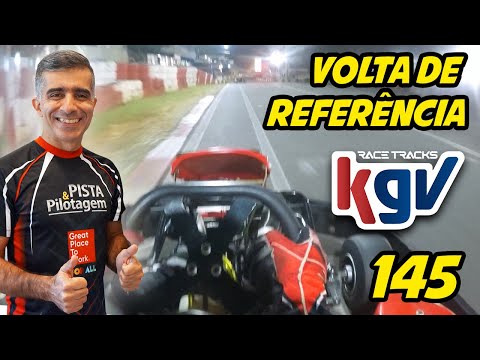 Traçado 145 Kartódromo da Granja Viana - volta de referência - piloto Cristian Peticov