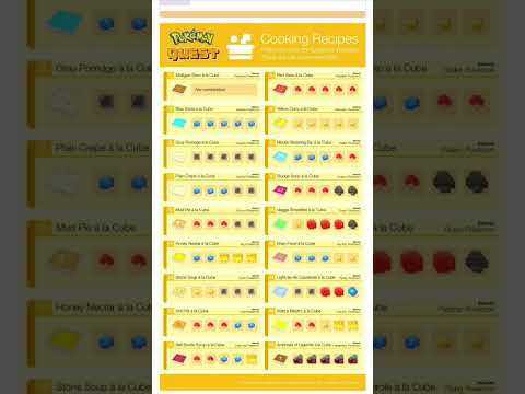 pokemon  quest cooking recipes #pokémonquest