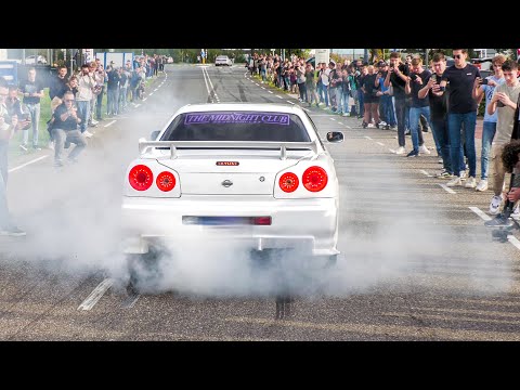 Modified JDM Cars leaving a Carshow WILD | GO JAPAN 2023 (CRASH)