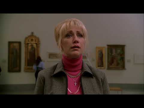 Carmela has a catharsis in front of a Baby Jesus image, Sopranos