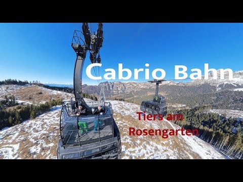 Cabrio Bahn - von Tiers zum Rosengarten - #dolomiten