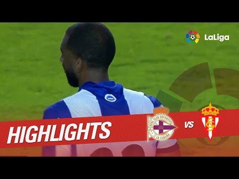 Resumen de Deportivo de la Coruña vs Sporting de Gijón (2-1)