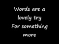 More Than A Love Song - Augustana Lyrics ...