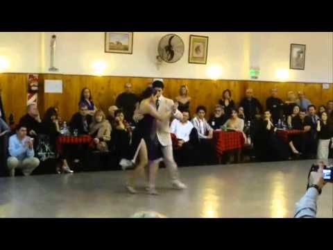  Maria Ines Bogado  and  Sebastian Jimenez  are  dancing  to  the  tango  "  La Bruja  "