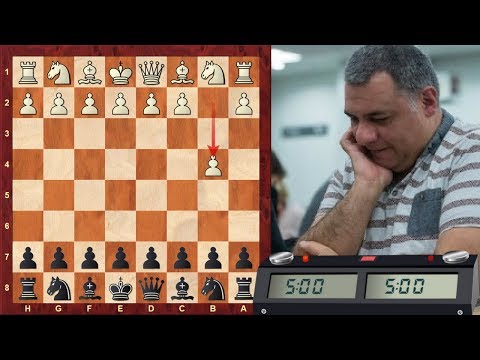 LIVE Blitz (Speed) Chess Game #1347 vs mu-mu (2145) - Polish (Sokolsky) opening (A00)