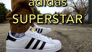 Adidas Superstars ON FEET! @adidasoriginals