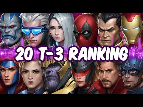 All T-3 Ranking - 20 T-3 Characters Rank - MARVEL Future Fight