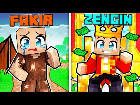FAKİR HAYAT VS ZENGİN HAYAT 😱 - Minecraft