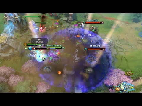Wombo combo Chrnosphere + Cataclysm. 10k comeback with perma bash Faceless Void.