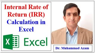 How to Calculate Internal Rate of Return (IRR) in Excel | Calculating IRR in Excel