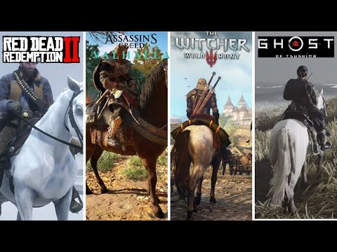 Best Horse Riding in Games? AC vs RDR2 vs Witcher 3 vs Ghost of Tsushima