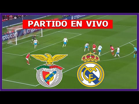 ✅ BENFICA vs REAL MADRID EN VIVO 🏆 JUEGA MBAPPE DEFINICION DE CHAMPIONS LEAGUE | LA SECTA DEPORTIVA