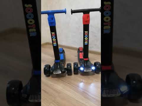 фото самокат складной scooter maxi ferrari широкие колеса, самокат трехколесный 2-9 лет доставка 0