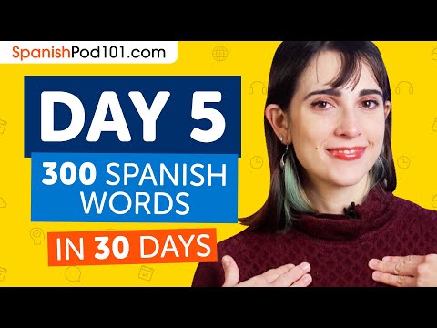 Day 5: 50/300 | Learn 300 Spanish Words in 30 Days Challenge