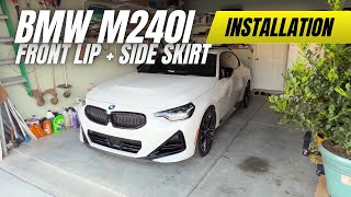 G42 M240i Front Lip and Side Skirt Install