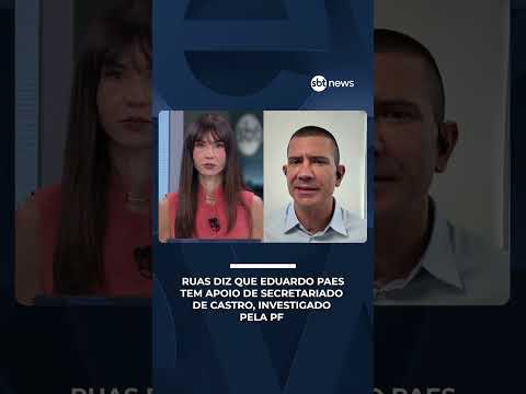 Ruas diz que Eduardo Paes tem apoio de secretariado de Castro, investigado pela PF  | #sbtnews