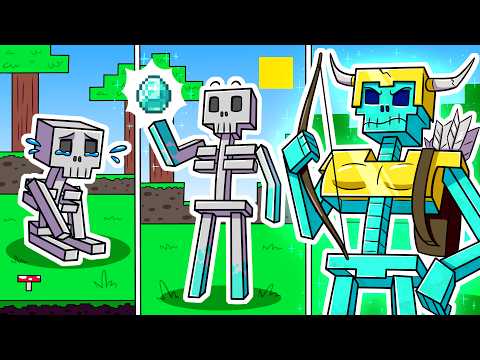 1000 Days as a Diamond Skeleton - Insane Minecraft Shiny Mobs