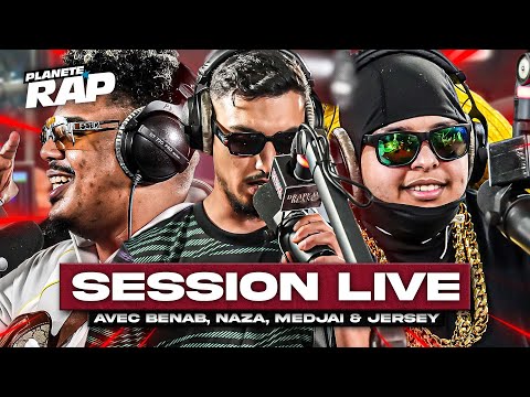 SESSION FREESTYLE avec Benab, Naza, Medjai & Jersey ! #PlanèteRap