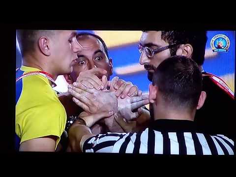 EuroArm 2017 OLEH ZHOKH - VLADIMIR MNATSAKANYAN (80 kg) left FINAL