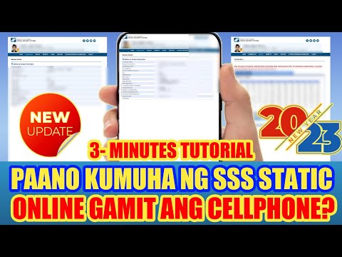 PAANO KUMUHA NG SSS STATIC INFORMATION ONLINE GAMIT ANG CELLPHONE | HOW TO GET SS STATIC ONLINE