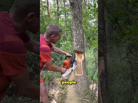 The Ingenious Technique for Cutting Trees Without Causing Damage 😲 (@lis.tv6)