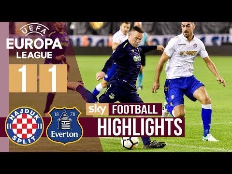 Hajduk Split vs Everton 1-1 All Goals & Highlights - Europa League 25/08/2017