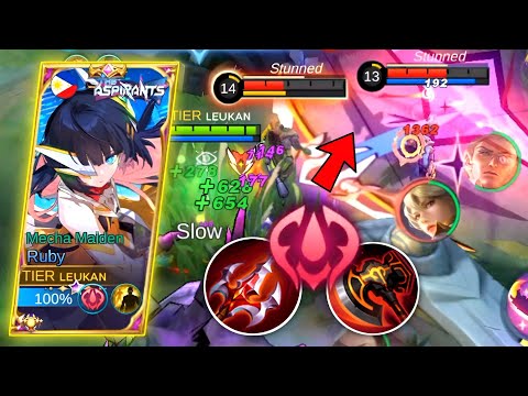 SUSTAINED DAMAGE + COOLDOWN IS THE PERFECT BUILD FOR RUBY!🔥RUBY MOBILE LEGENDS