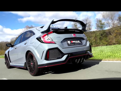Honda Civic type R FK8 with REMUS cat-back system 🔊