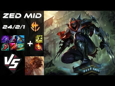 MID Zed vs Taliyah - EU Challenger Patch 25.21