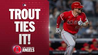Trout TIES THE GAME! Mike Trout CRUSHES a three-run homer to tie the game for the Angels! ????????
