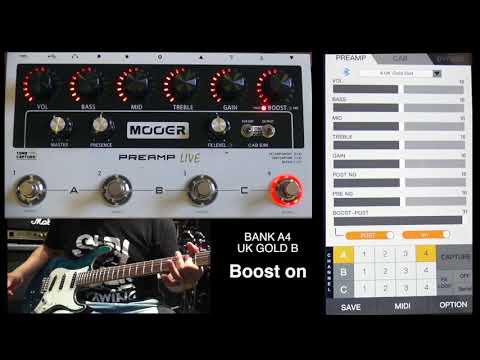 mooer PREAMP LIVE how to use application Played by kono(te')