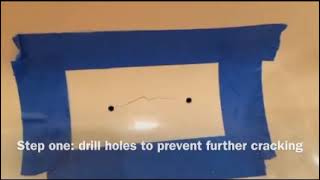 Fiberglass bathtub crack repair