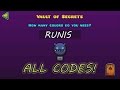 Geometry Dash WORLD :The Vault Of Secrets - ALL SECRET CODES!! / TODOS LOS CÓDIGOS