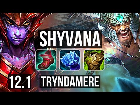 SHYVANA vs TRYNDA (TOP) | Rank 1 Shyvana | KR Master | 12.1
