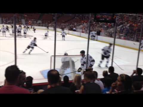 San Jose Sharks Prospect Warmups vs Ducks 09-14-14