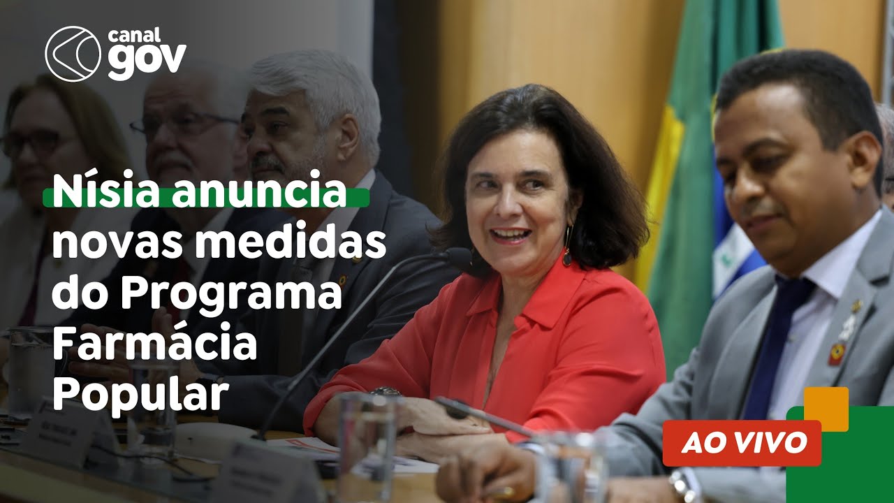 🔴 Nísia anuncia novas medidas do Programa Farmácia Popular