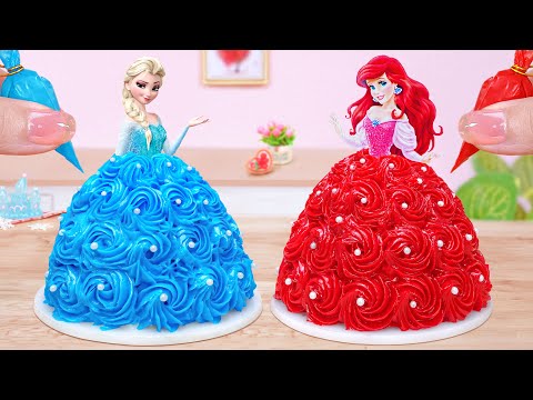 1000+ Disney Princess Cake ???? Perfect Miniature Princess Elsa & Ariel Pull me up Cake ????Mini Cakes