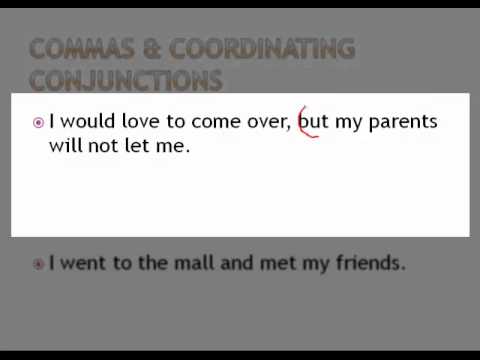Commas & Coordinating Conjunctions