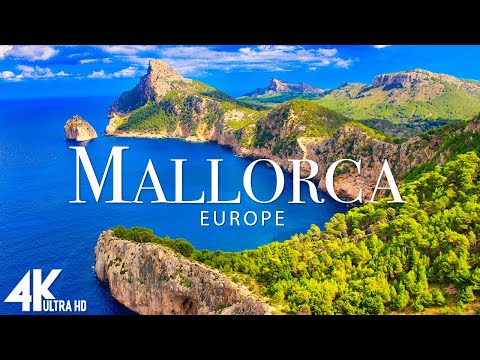 FLYING OVER MALLORCA 4K UHD - Relaxing Music Along With Beautiful Nature Videos - 4K UHD TV