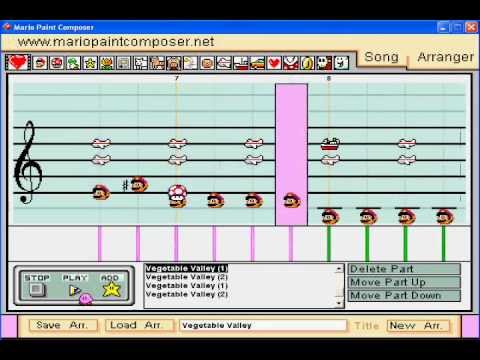 Mario Paint: Vegetable Valley- Kirby's Adventure