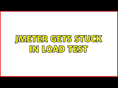 JMeter gets stuck in load test