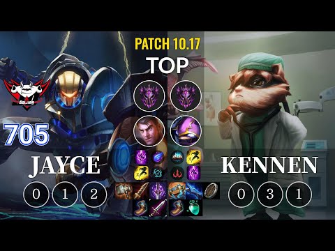 JDG 705 Jayce vs Kennen Top - KR Patch 10.17