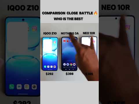 iqoo Z10 Vs Nothing phone 3a Vs Iqoo Neo 10r Speed test comparison #shortfeed #shorts