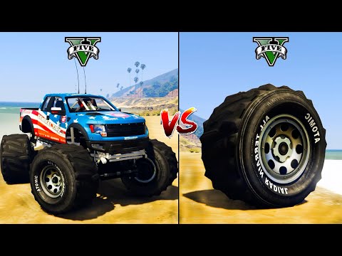 Monster Truck vs Monster Wheel - GTA 5 Cars Which is best?